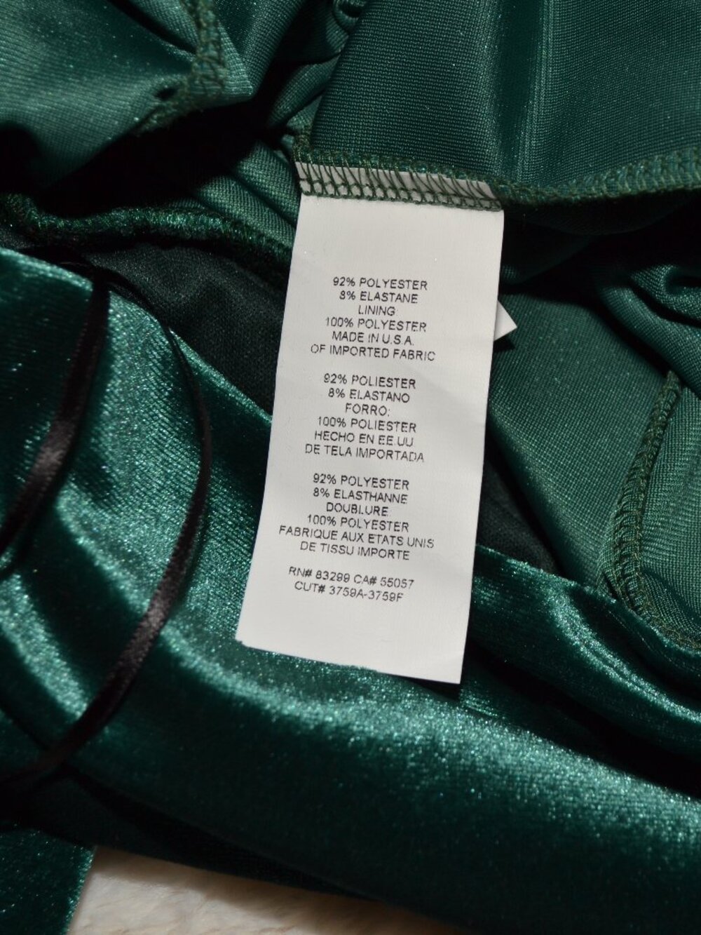 Express Velvet Emerald Green Ruched Wide Leg One Shoulder Party New Jumpsuit XL - Picture 8 of 8